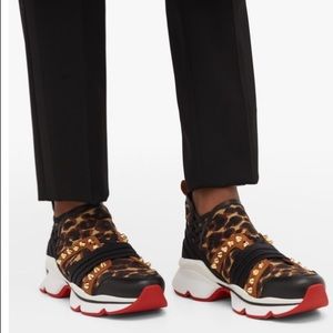 Christian Louboutin 123 Run Sneakers Leopard